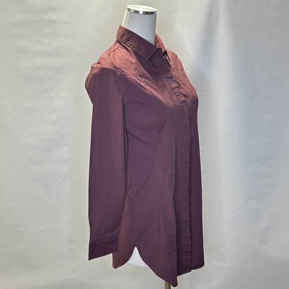 Soft Surroundings Seems Perfect Shirt Button Up Artsy Lagenlook Boho Size Small - Picture 2 of 10